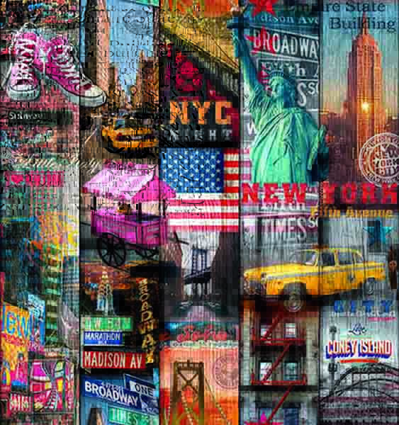 Selvklæbende folie Manhatten