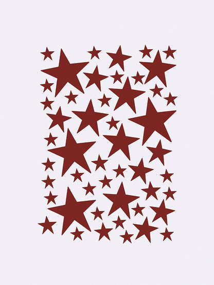 Ferm Mini stars wallsticker rød