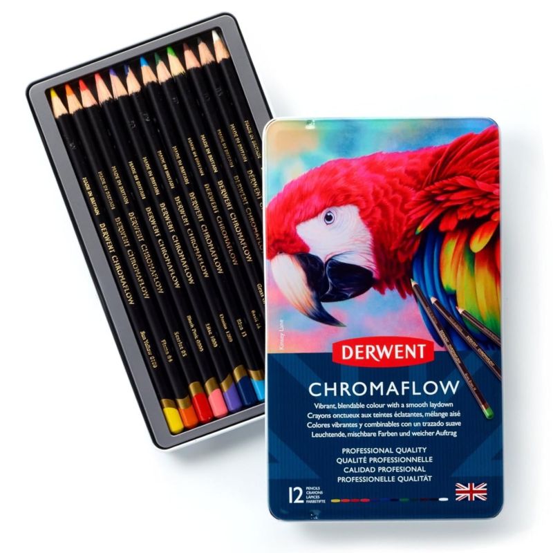 Derwent Chromaflow blandbare Farveblyanter 12 stk.