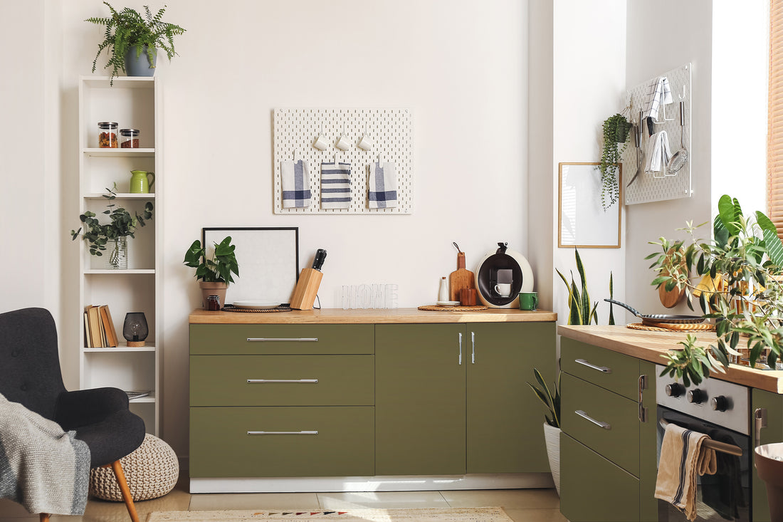 Selvklæbende folie Olive Green