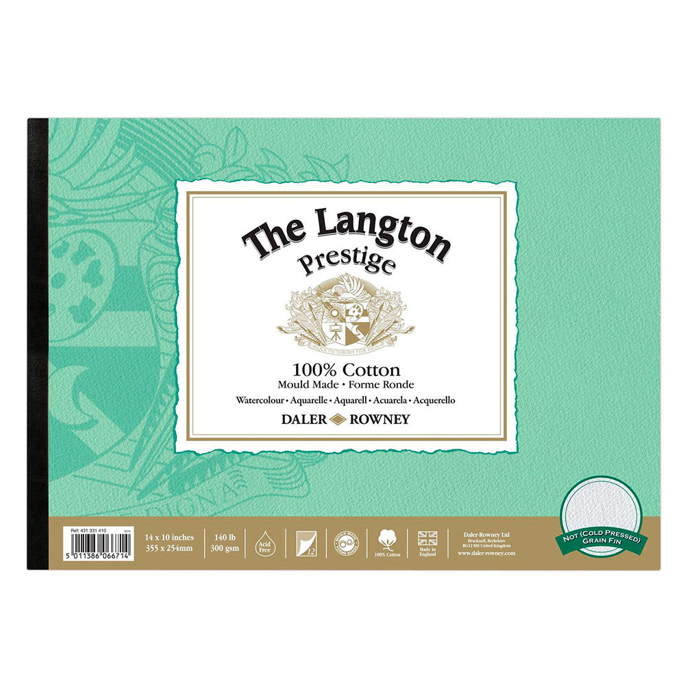 The Langton Prestige Akvarelpapir 100% bomuld