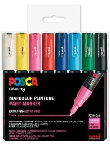 Posca PC1-M 8 pakke standard