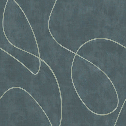 Wallpanels Painted Lines Indigo 312487