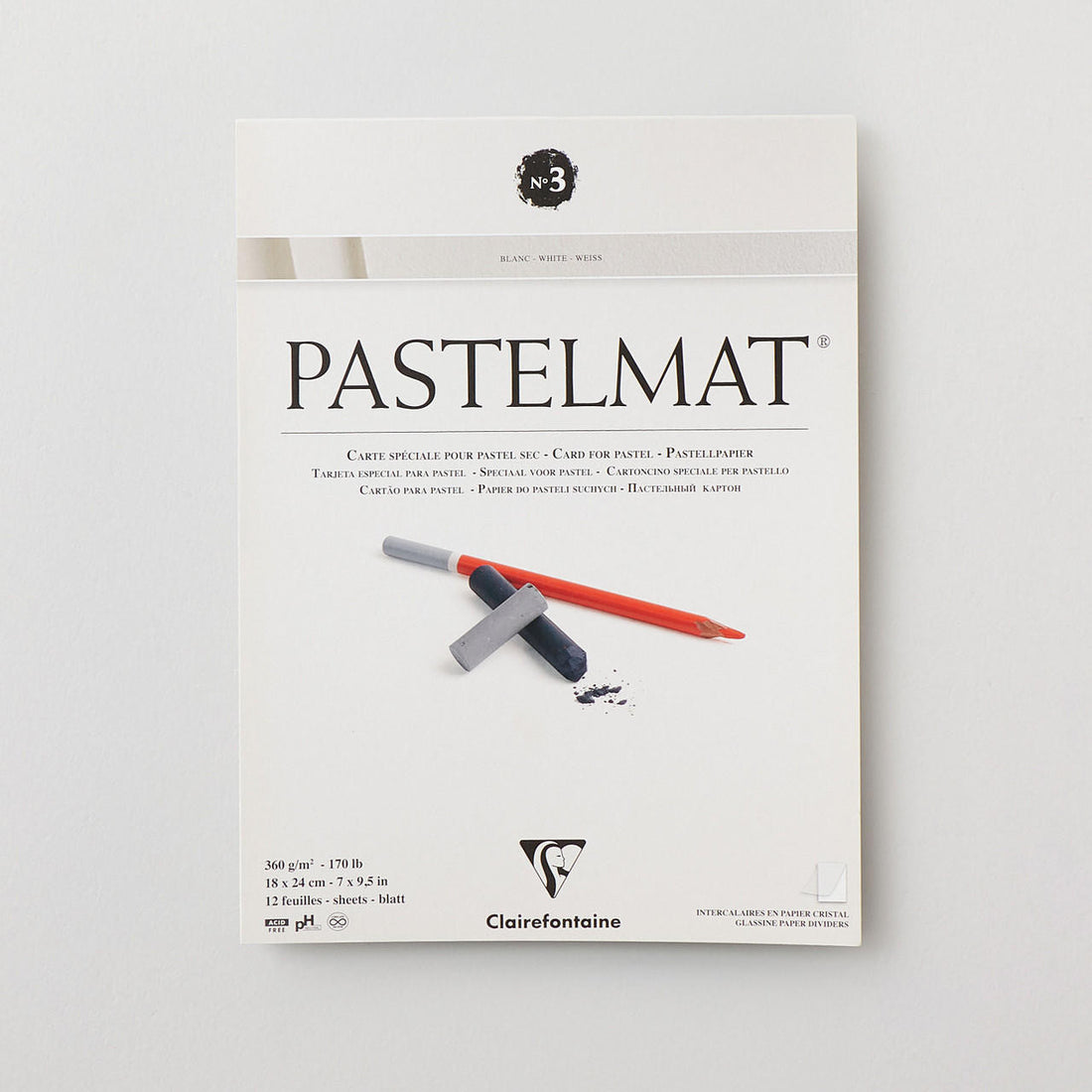 Clairefontaine Pastelmat white