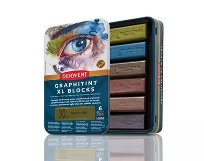 Derwent Graphitint XL Blocks 6 stk.