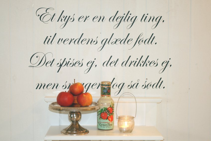 Wallsticker - et kys er en dejlig ting