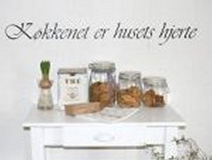 Wallsticker - køkkenet er huset