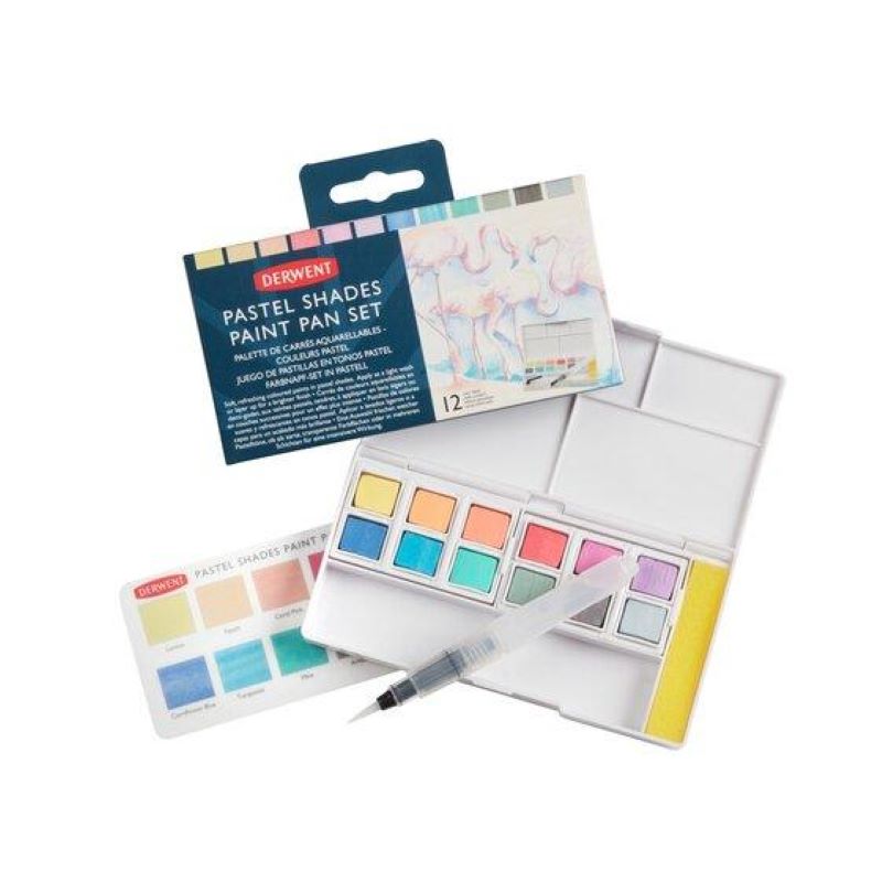 Derwent Pastel Shades Paint Pan sæt 12stk.