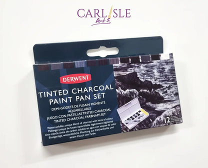 Derwent Tinted Charcoal Paint Pan sæt 12stk.