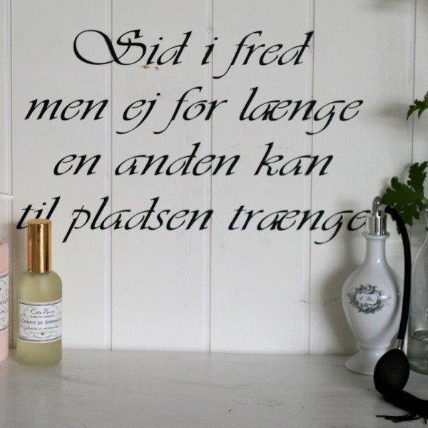 Wallsticker - Sid i fred