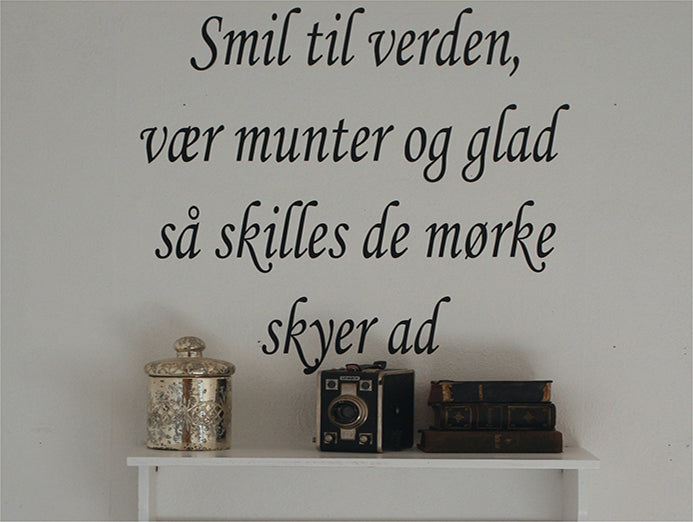 Wallsticker - Smil til verden