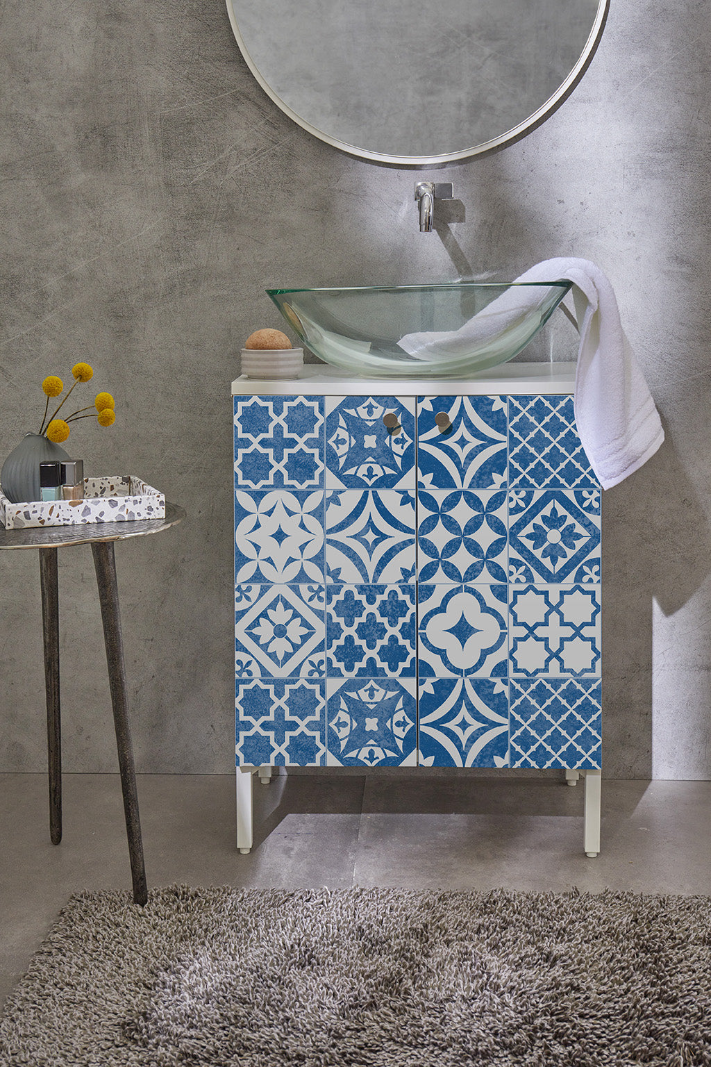 Selvklæbende folie Blue Tiles