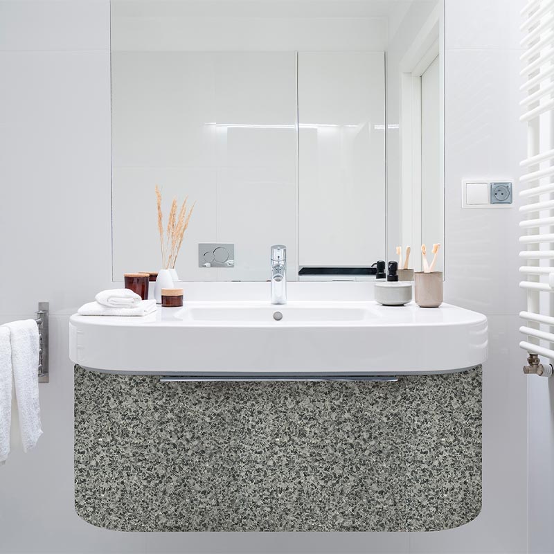 Selvklæbende folie Terrazzo silver